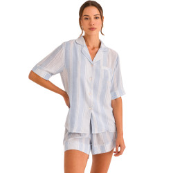 Pyjama short chemise manches courtes HOMEWEAR P120
