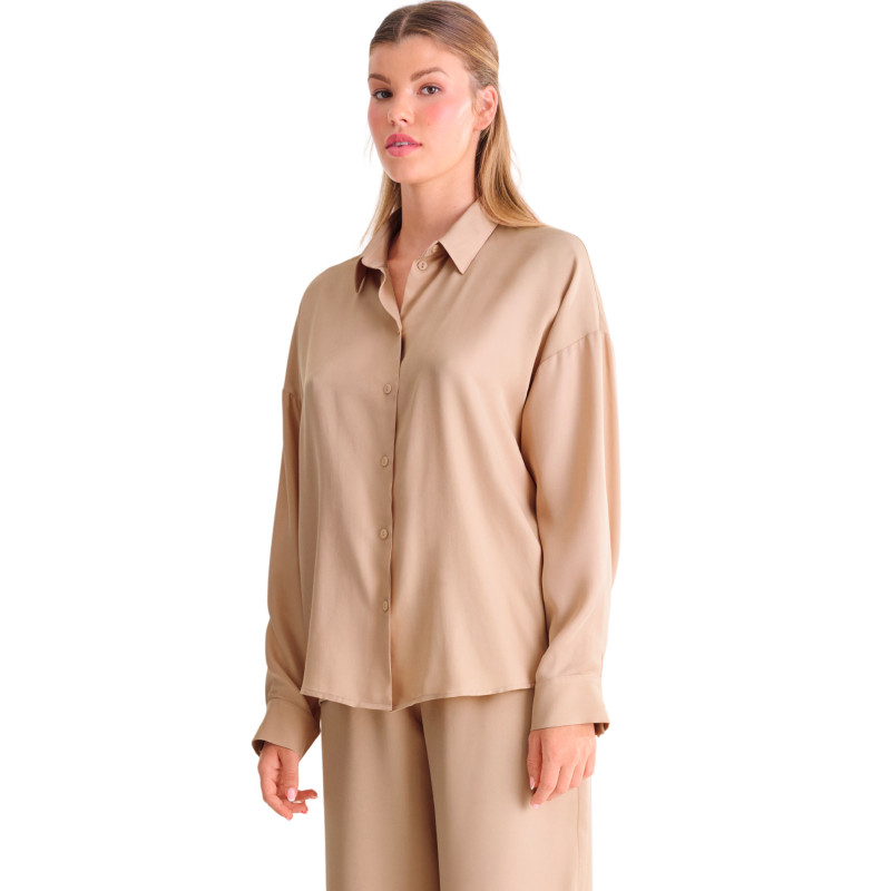 Haut pyjama chemise manches longues STELLA
