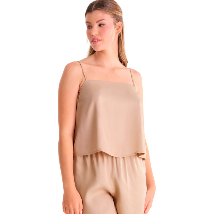 Haut pyjama caraco fines bretelles STELLA