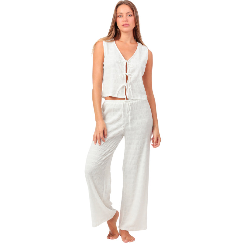 Ensemble pantalon et top sans manches Halter Style