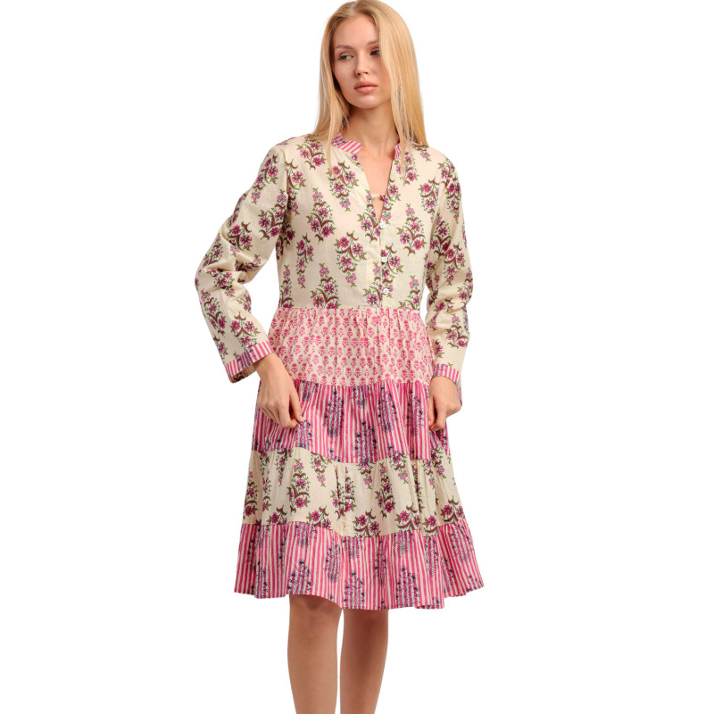 Robe estivale manches longues Folklore