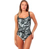 Maillot de bain une pièce shapewear Black And White