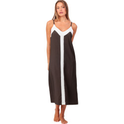 Robe estivale mi-longue Brown And Dots