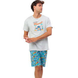 Pyjama short t-shirt Stitch Beach Disney