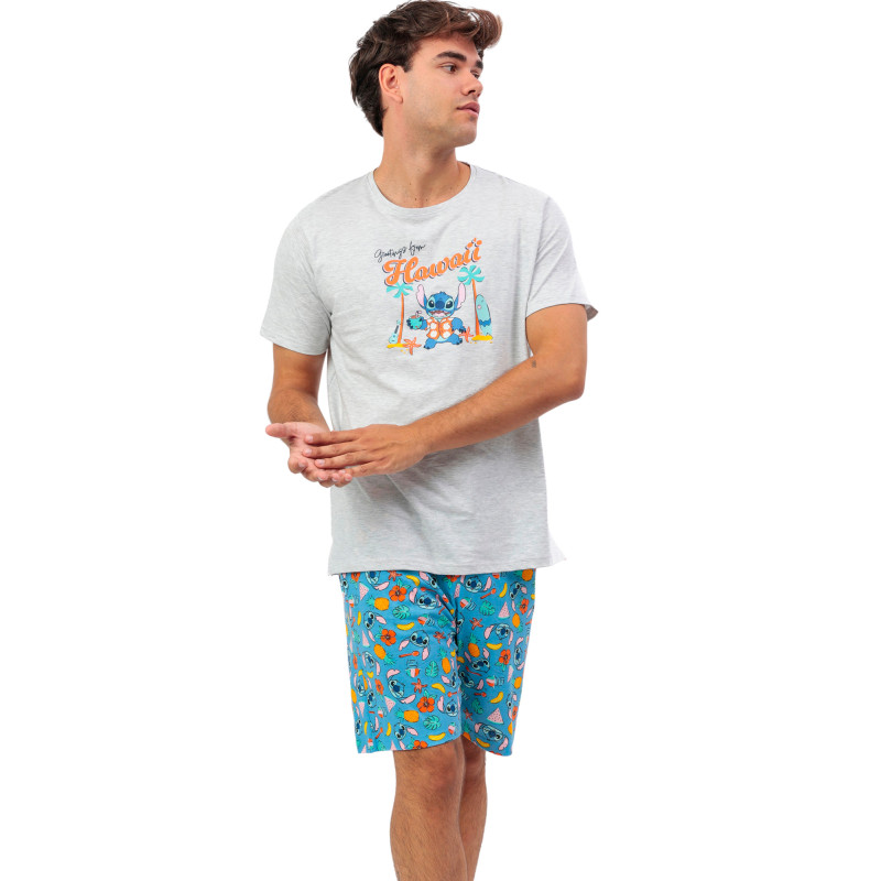 Pyjama short t-shirt Stitch Beach Disney