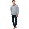 Pyjama pantalon polo manches longues Society