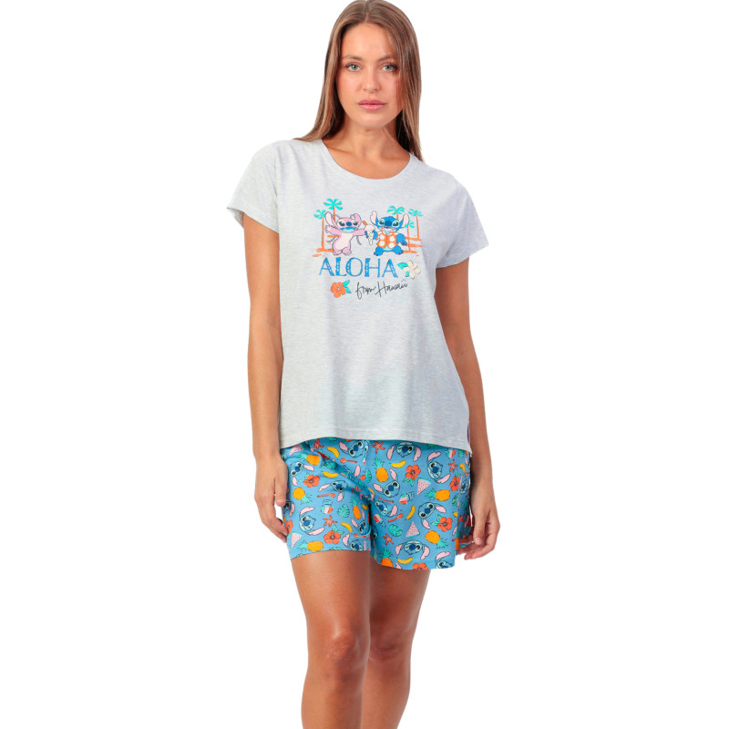 Pyjama short t-shirt Stitch Beach Disney