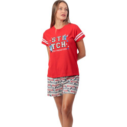 Pyjama short t-shirt Stitch University Disney