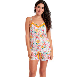 Pyjama short caraco Gold Flowers