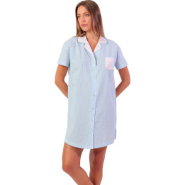 Chemise de nuit manches courtes Stripes Home