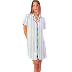 Chemise de nuit manches courtes Light Stripes
