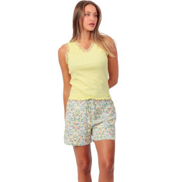Pyjama short débardeur Yellow Garden