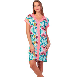Chemise de nuit manches courtes Colorful Luxury