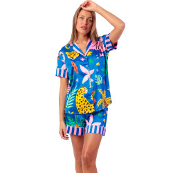 Pyjama short chemise Luxe Sauvage