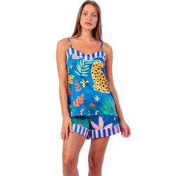 Pyjama short caraco Luxe Sauvage