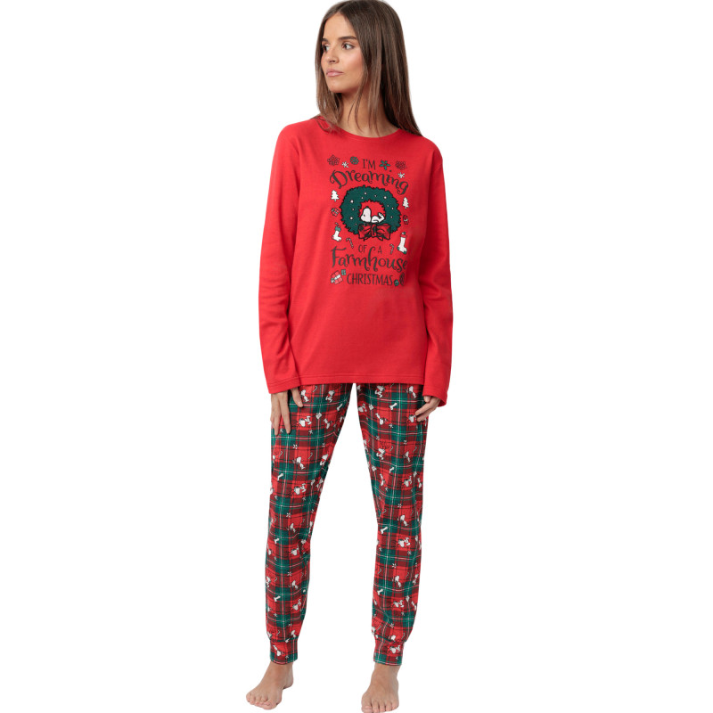 Pyjama pantalon top manches longues Reindeer Crossing Peanuts