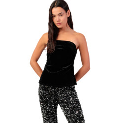 Top velours bustier bandeau Velour And Lace
