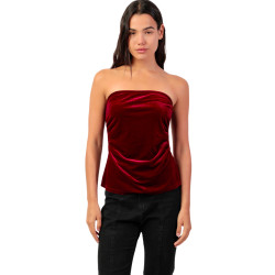 Top velours bustier bandeau Velour And Lace