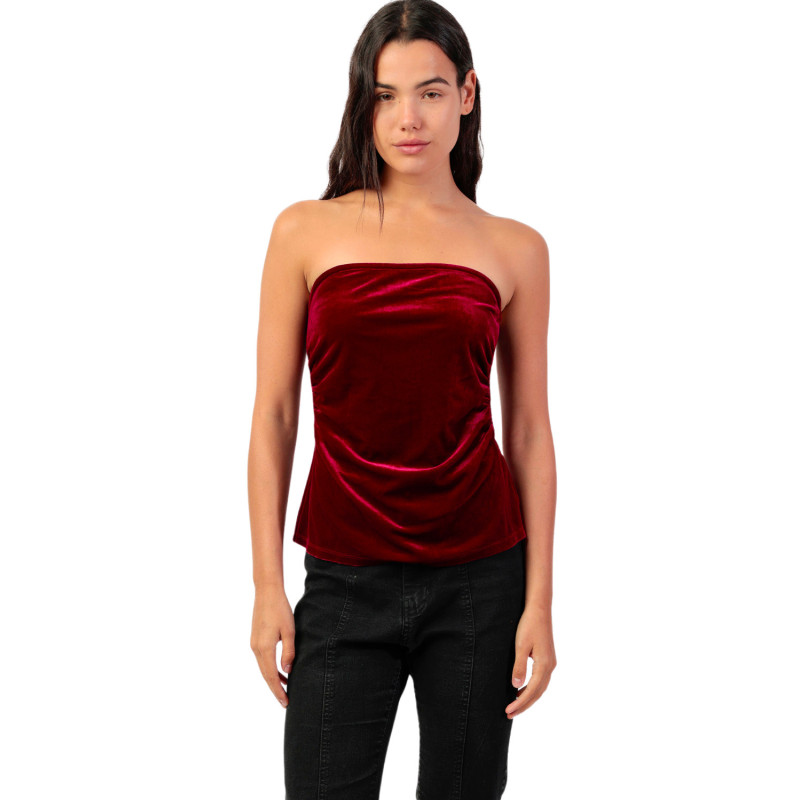 Top velours bustier bandeau Velour And Lace