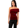 Top velours asymétrique Velour And Lace