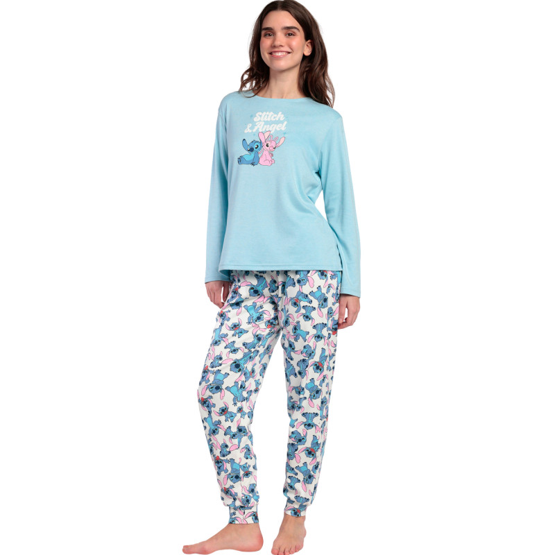 Pyjama pantalon top manches longues Stitch And Angel Disney
