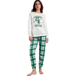 Pyjama pantalon top manches longues Ski Mouse Disney