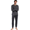 Pyjama pantalon polo manches longues Cinnamon