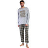 Pyjama pantalon top manches longues Never Give Up
