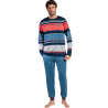 Pyjama pantalon top manches longues Rayas Burnt Lois