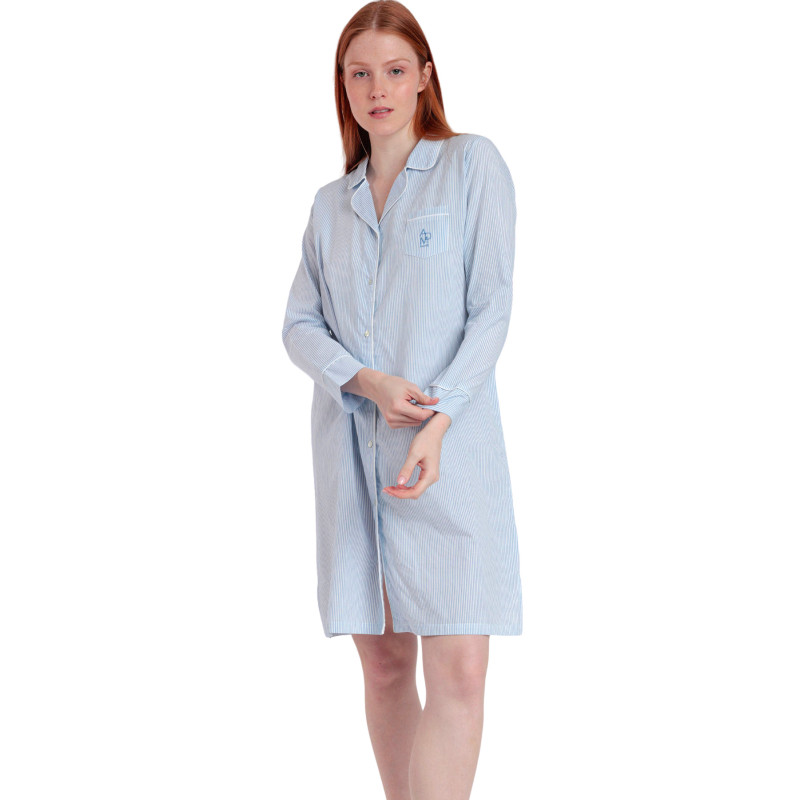 Chemise de nuit manches longues Stripes Home
