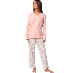 Pyjama pantalon top manches longues Dots And Flowers