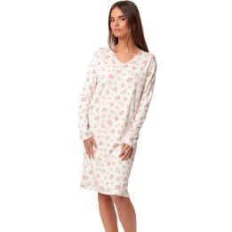 Chemise de nuit manches longues Dots And Flowers