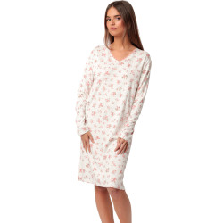 Chemise de nuit manches longues Dots And Flowers