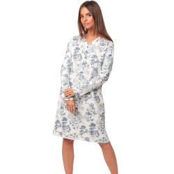 Chemise de nuit manches longues Toile De Jouy