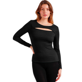Top manches longues Agujero Rib