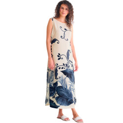 Robe longue estivale sans manches PORTOFINO