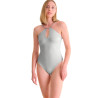 Maillot de bain une pièce échancré sans armatures BLUE LAGOON
