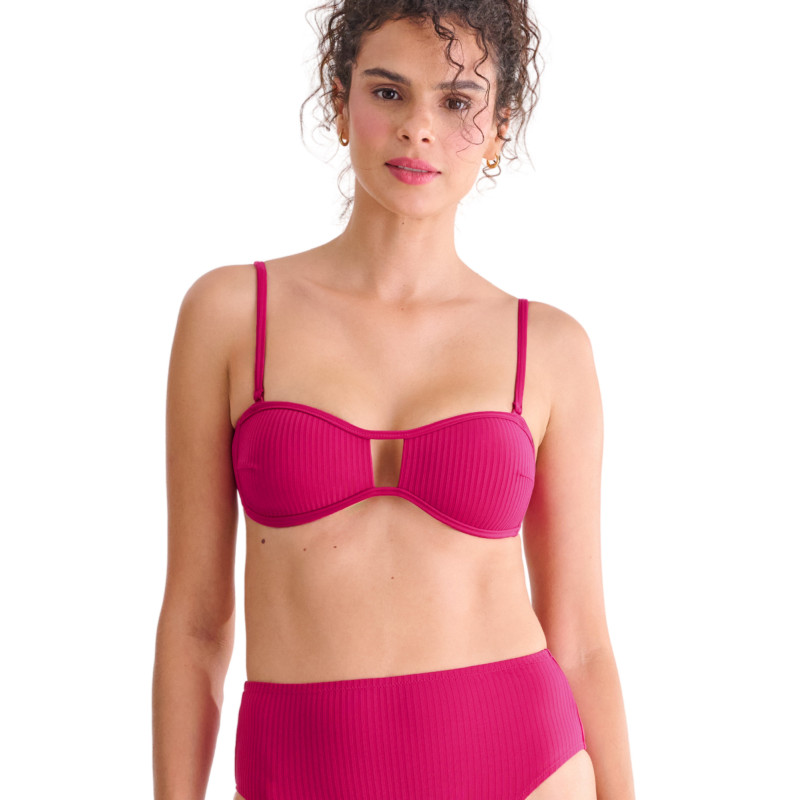 Haut maillot de bain bandeau préformé sans armatures FLORIDA