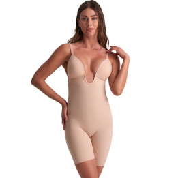 Body panty short sculptant décolleté V profond Sculpting