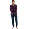 Pyjama pantalon chemise manches longues Claret
