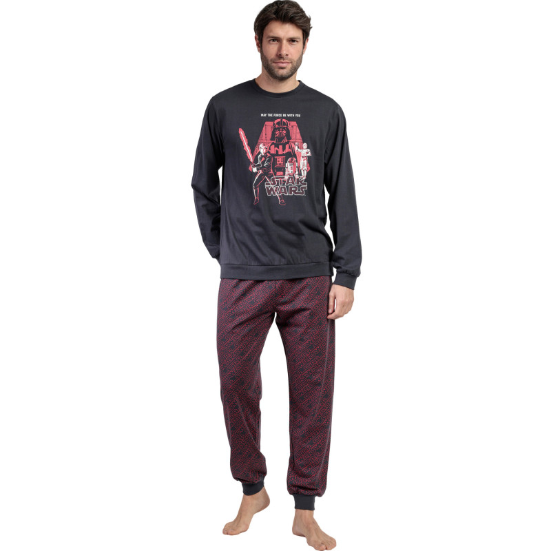 Pyjama pantalon top manches longues May The Force Star Wars
