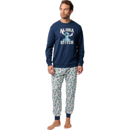 Pyjama velours pantalon top manches longues Aloha Stitch Disney