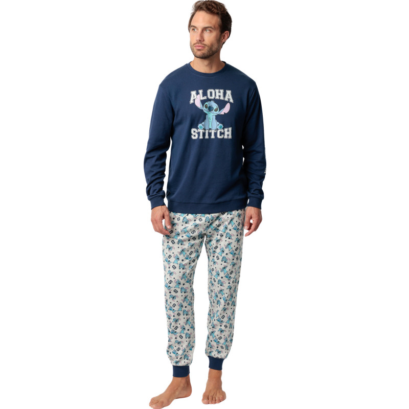 Pyjama velours pantalon top manches longues Aloha Stitch Disney
