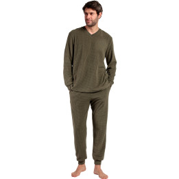 Pyjama pantalon top manches longues Checks Texture