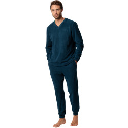 Pyjama pantalon top manches longues Checks Texture