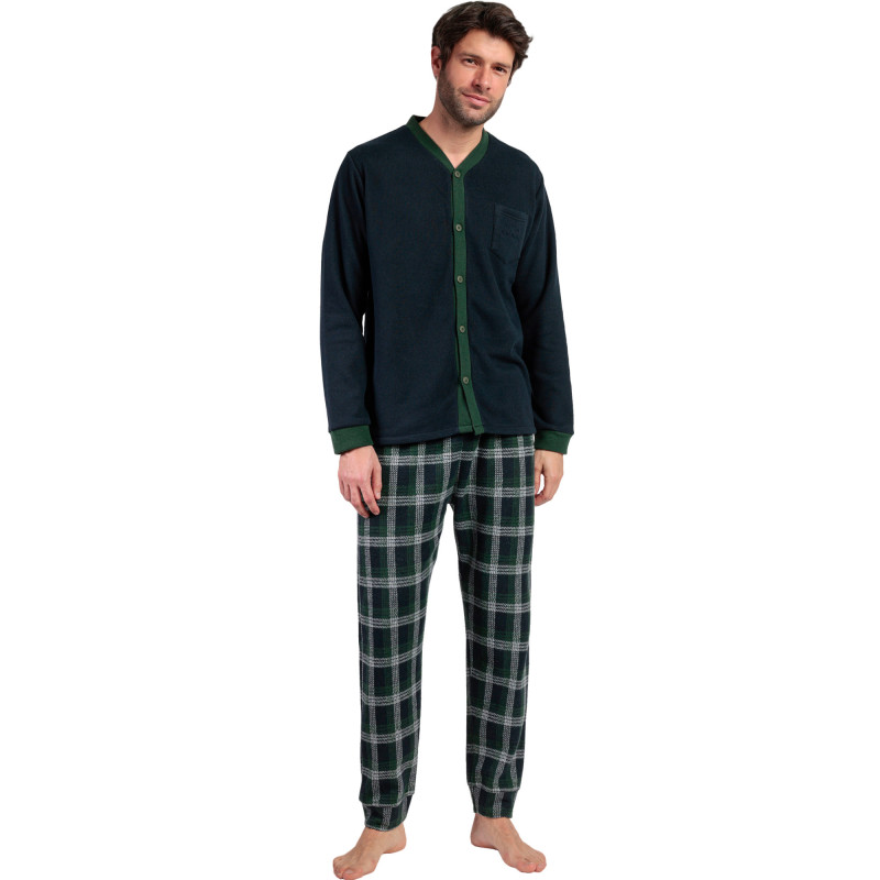 Pyjama pantalon chemise manches longues Smeraldo
