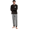 Pyjama pantalon top manches longues Americano