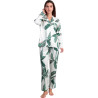 Pyjama pantalon chemise manches longues Luxury Leaves