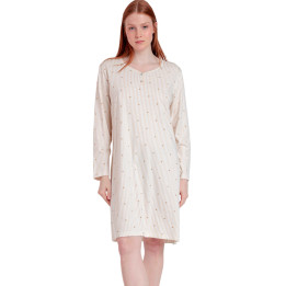 Chemise de nuit manches longues col rond Stripes And Stars