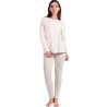 Pyjama legging top manches longues col rond Elegant At Home